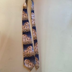 Greenwich Studios Wolves ‘Homecoming’Wildlife Necktie Tie Vintage Men